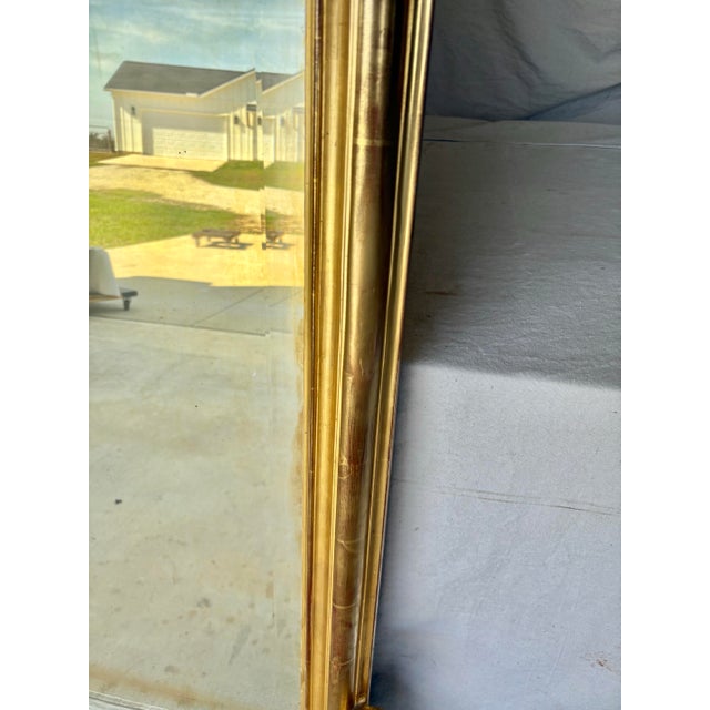 Late 19th Century 19th Century French Louis XV Giltwood Wall Mirror For Sale - Image 5 of 13