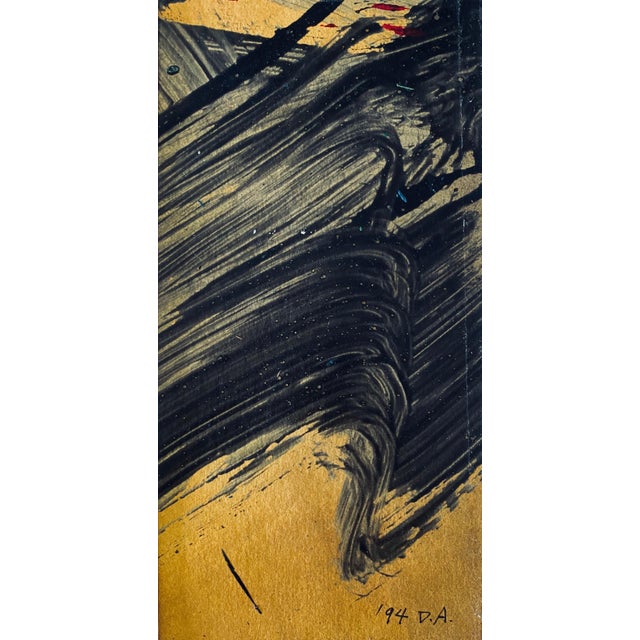 Abstract Expressionism Don Ahn, Gestural Abstraction, Miniature Abstract Expressionist Korean Modernist Painting, 2004 For Sale - Image 3 of 9