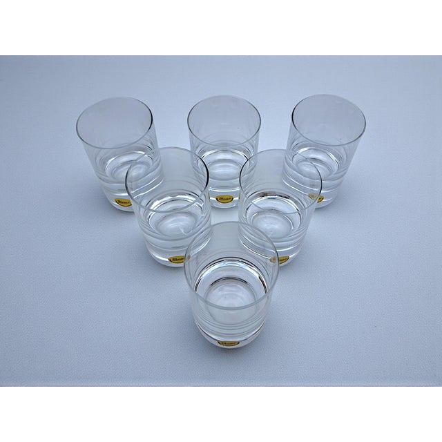 Mid-Century Modern Fashioned Crystal Glasses from Moser, 1970s, Set of 6 For Sale - Image 3 of 10