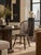 Antique 19th-century brace-back Windsor chair with a tall fan back, slender spindles, diagonal braces, and bentwood crest....