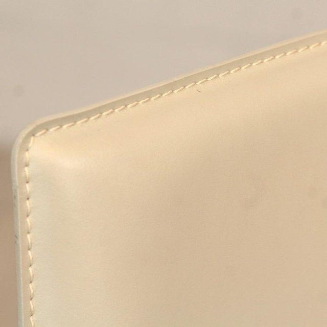 Metal Set of 3 Italian Frag Bottega Leather Chairs From Design Within Reach For Sale - Image 7 of 11