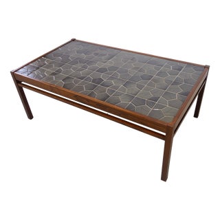 Mid-Century Danish Rosewood Coffee Table with Tiled Top, 1960s For Sale