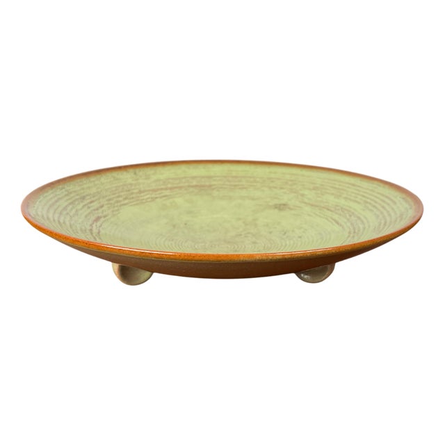 Mid-Century German Tripod Ceramic Bowl from Wächtersbach, 1960s For Sale