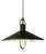 Brown Hanging Lamp with Brass Bracket from Belid For Sale