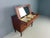 Mid-Century Modern period vanity or make up table also useable as a desk made in Denmark, 1960. Teak veneer wood with...
