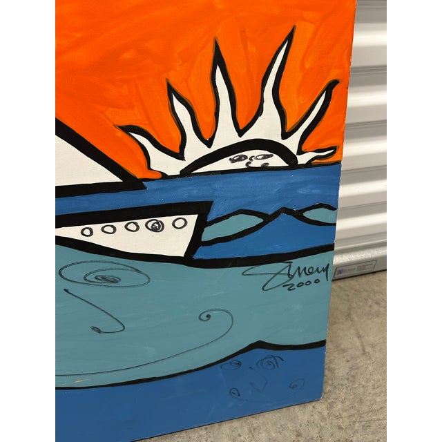 Paint Large Original Stephan Shrem Painting of New York City For Sale - Image 7 of 11