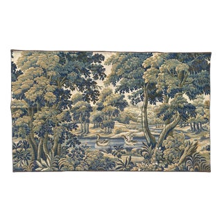Vintage French Aubusson Style Jacquard Halluin Tapestry, 1960s For Sale