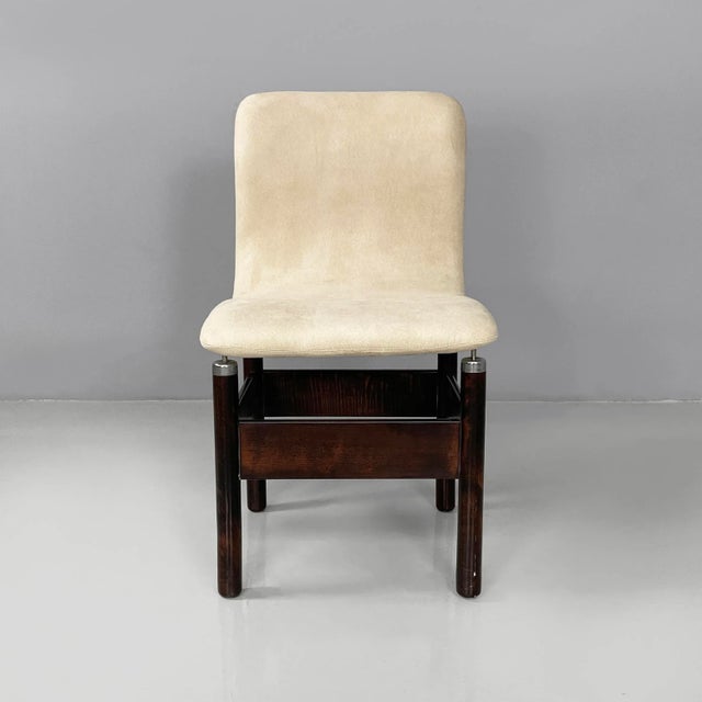 Italian Modern Wood and Metal Chairs by Vittorio Introini for Saporiti, 1960s, Set of 6 For Sale - Image 3 of 15