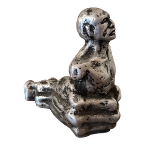 1970s Gothic Style Cast Aluminum Brutalist Studio Art Sculpture