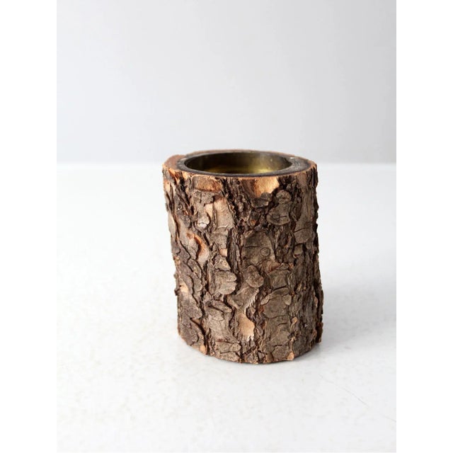 Mid 20th Century Vintage Rustic Log Bowl For Sale - Image 5 of 8