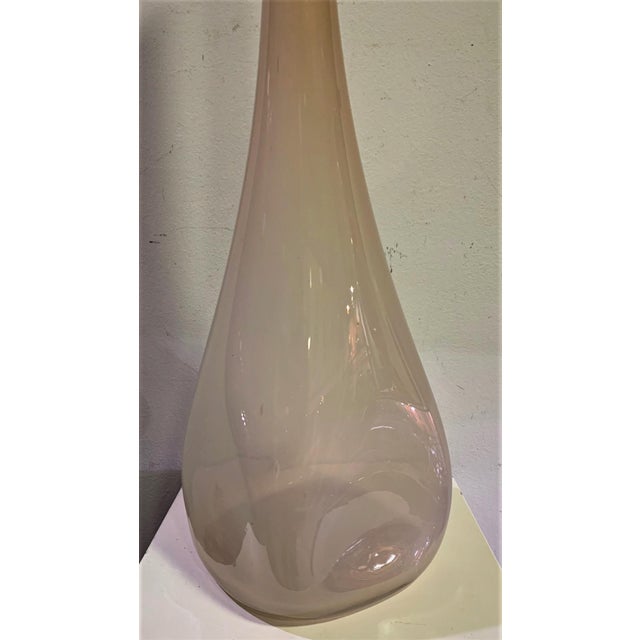 Vintage Blowed Glass Vase For Sale - Image 6 of 7
