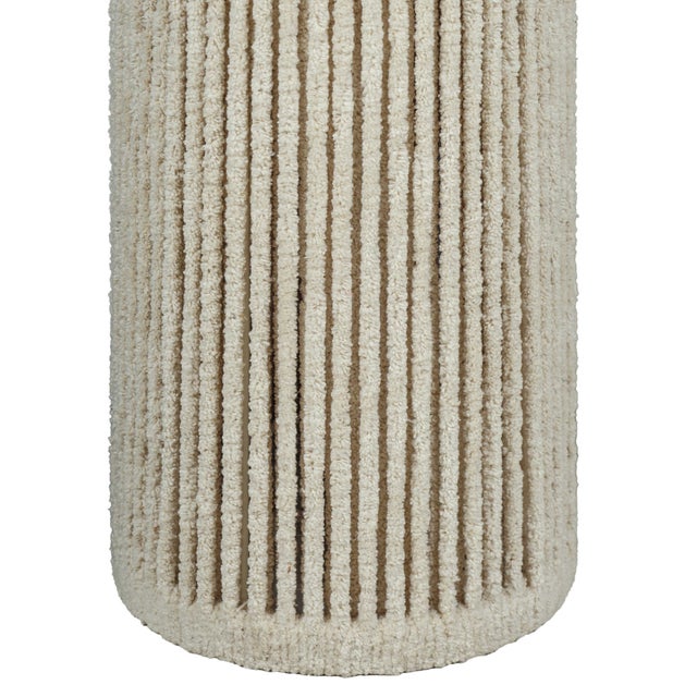 2020s Tapered Natural Chenille Fiber Floor Lamp For Sale - Image 5 of 7