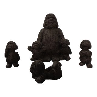 Stoneware Troll Figures from Ramsing, Denmark, 1960s, Set of 4 For Sale