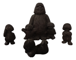 Stoneware Troll Figures from Ramsing, Denmark, 1960s, Set of 4
