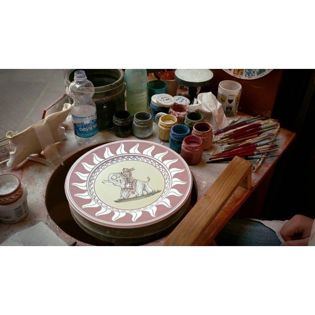 Ceramic Porcupine Pasta/Soup Bowl 10", Contrade Dinnerware From Siena For Sale - Image 7 of 9