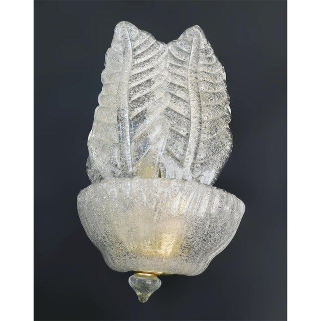 1960s Graniglia Leaves Sconce For Sale - Image 6 of 11