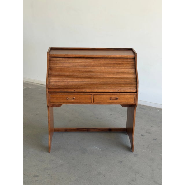 Danish Modern Rolltop Desk For Sale - Image 12 of 18