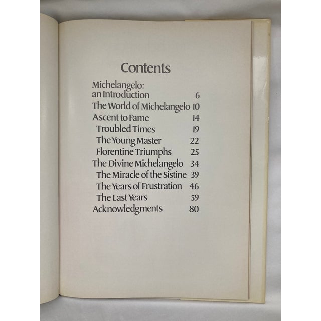 Illustration The Art of Michelangelo / a Vintage Coffee Table Book For Sale - Image 3 of 14