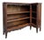 Antique French Corner Bookcase Carved Oak Louis XV Revival Open Shelves C1920 B For Sale