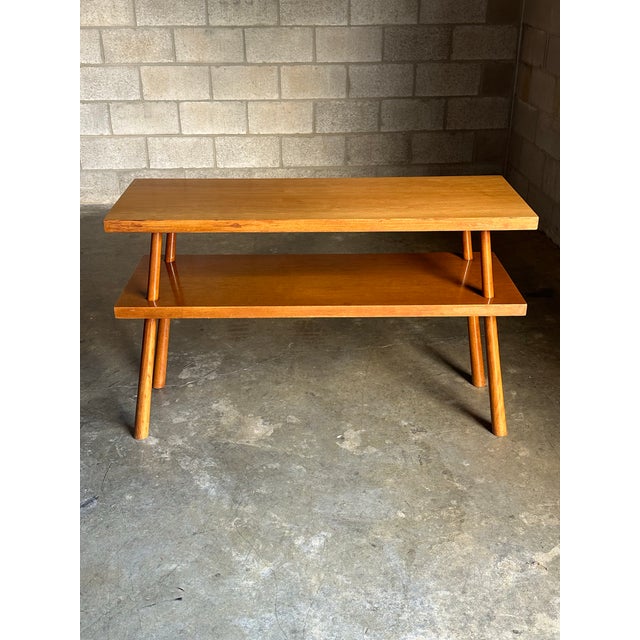 Great console table from T.H. Robsjohn-Gibbings for Widdicomb. Nice combination of minimalism and chunky. Simple and clean...
