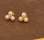 2020s Tripod Pearl Stud Earring With Tiny Diamond in 14 Karat Yellow Gold For Sale - Image 5 of 8