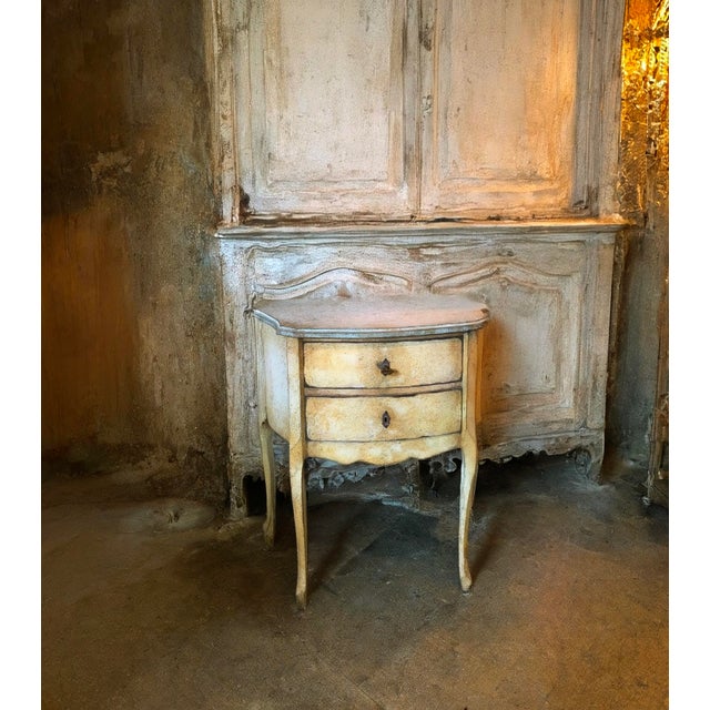 Louis XV Style Bedside Table, 1950s For Sale - Image 9 of 10
