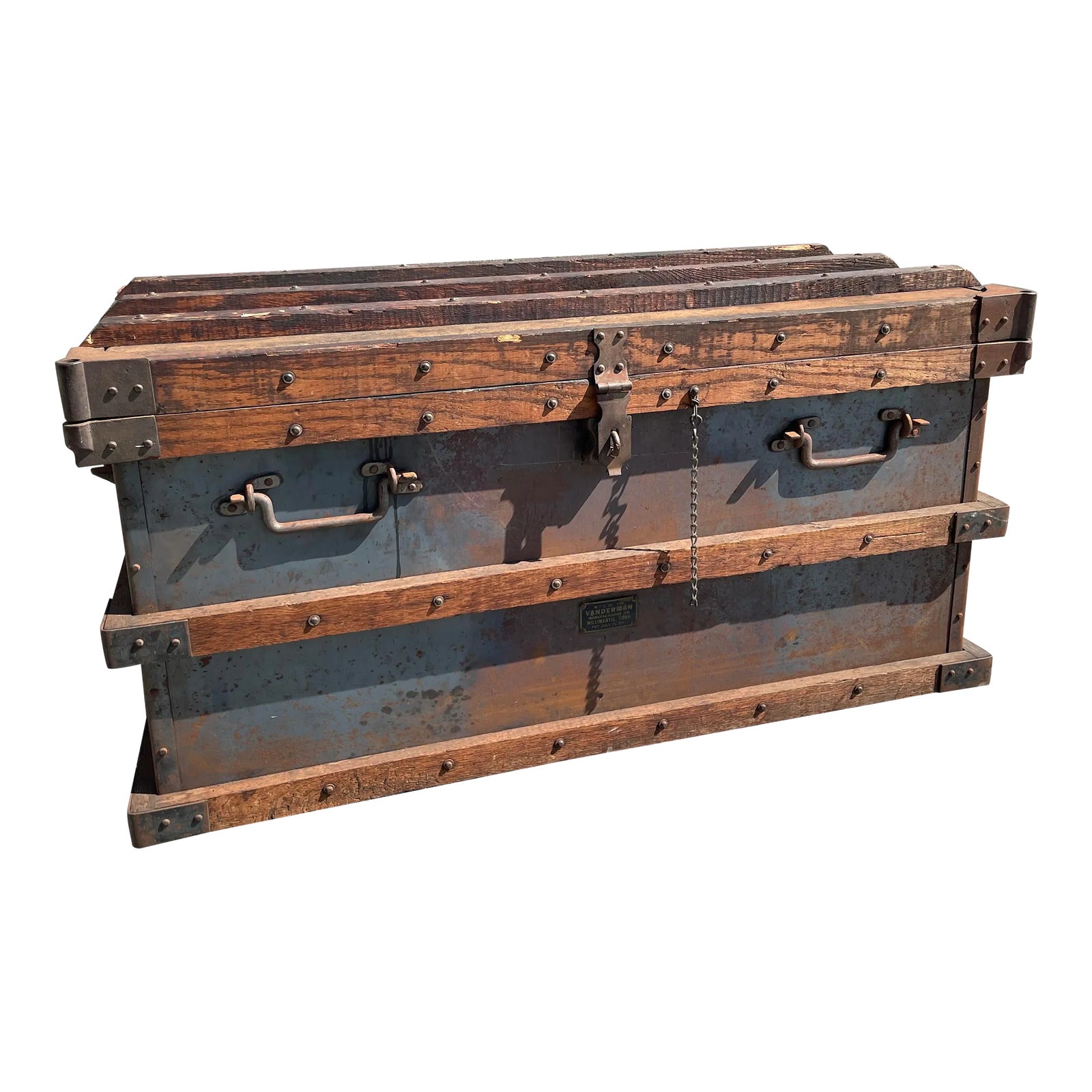 Late 1800's Vanderman Stagecoach Strong Box | Chairish