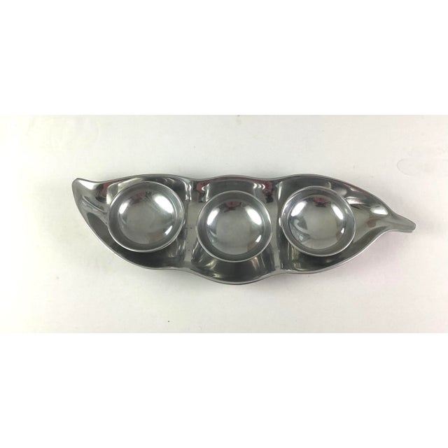 1990s Nima Oberoi-Lunares of San Francisco-Serving Tray/Condiment Server For Sale - Image 6 of 7