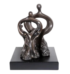 Nili Carasso Abstract Family Bronze Sculpture