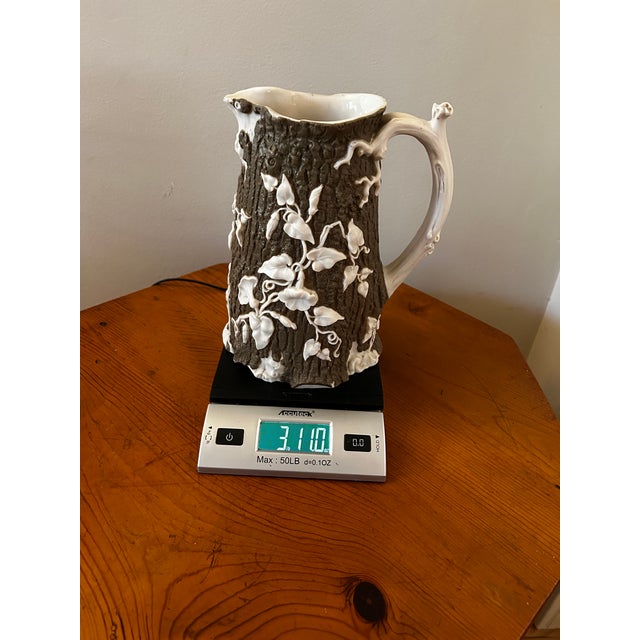 1850s t.j. & J. Mayer Convolvulus Stoneware Pitcher For Sale - Image 16 of 16