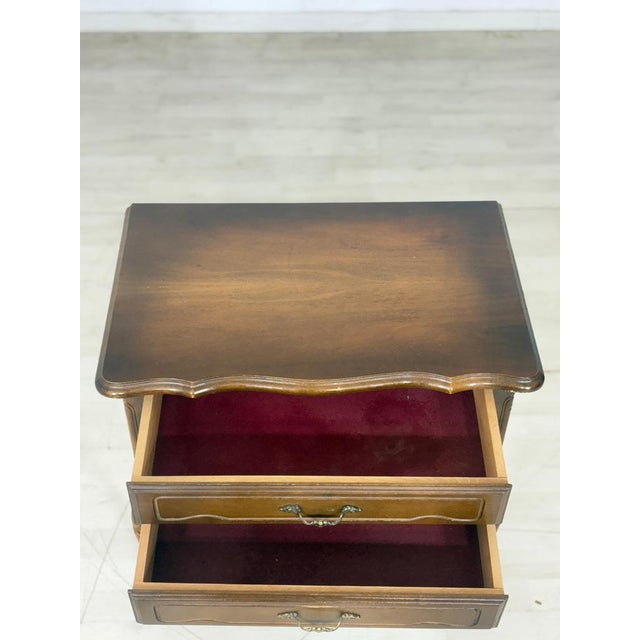Chippendale Bedside Table wth Drawers For Sale - Image 4 of 9