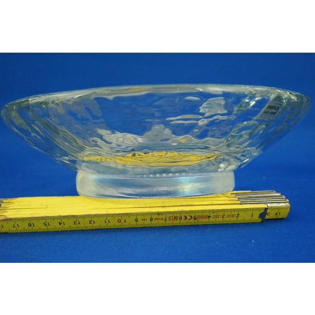 Glass Vintage Centerpiece Emptier in Iridescent Murano Glass with Leaf by Alfredo Barbini, 1950s For Sale - Image 7 of 18