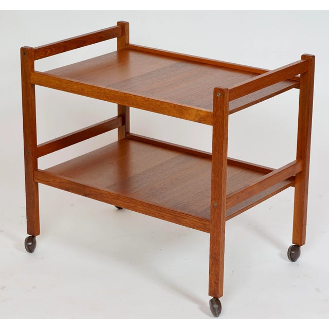 Mid 20th Century BRDR Furbo Teak Serving Cart For Sale In Miami - Image 6 of 12