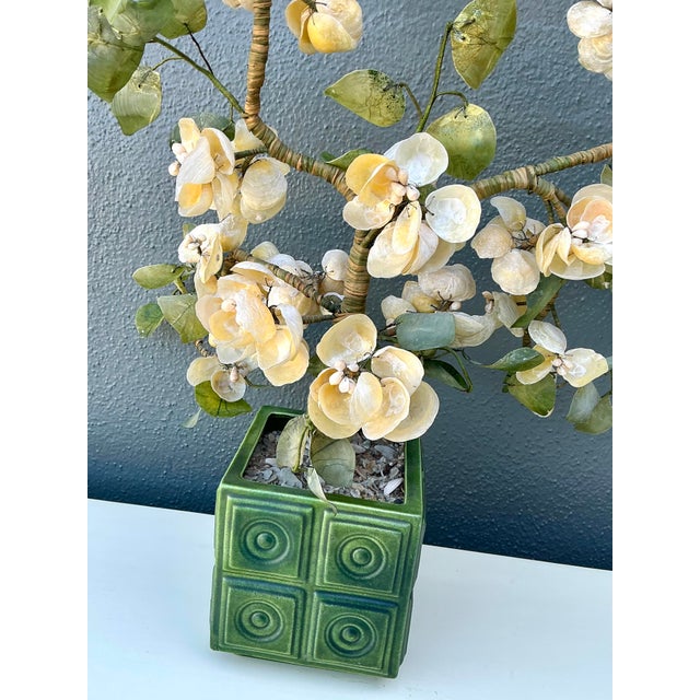 Vintage Regency Shell Flower Arrangement For Sale - Image 4 of 12