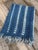 African Vintage African Indigo Denim Shibori Mudcloth 56” L X 43” W Textile | No. 170 For Sale - Image 3 of 6