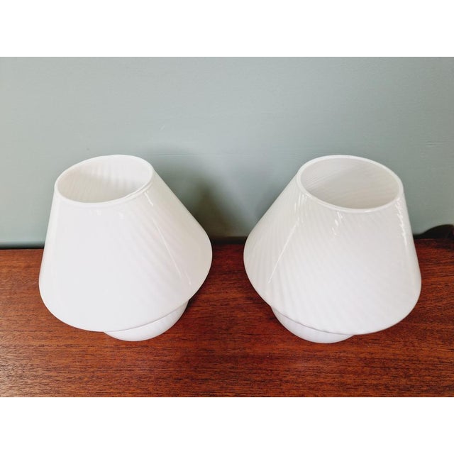 Glass Murano Glass Mushroom Lamps, 1970s, Set of 2 For Sale - Image 7 of 17