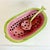Raspberry Red Mid 20th Century Americana Folk Art Arts & Crafts Ceramic Watermelon Serving Bowl With Ladle - 2 Piece Set. For Sale - Image 8 of 12