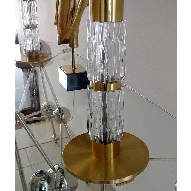 Large Vintage Glass Table Lamps from Kaiser Leuchten, Set of 2 For Sale - Image 15 of 16