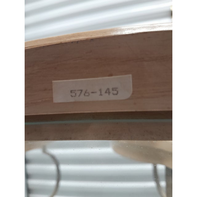 Tan Set of 3 Glass-Top Drexel Heritage Occasional Tables For Sale - Image 8 of 12