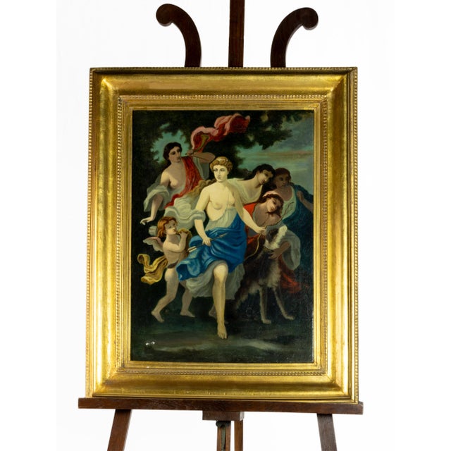 Diana, Urania & Calliope, 19th Century, Oil Painting, Framed For Sale - Image 5 of 8