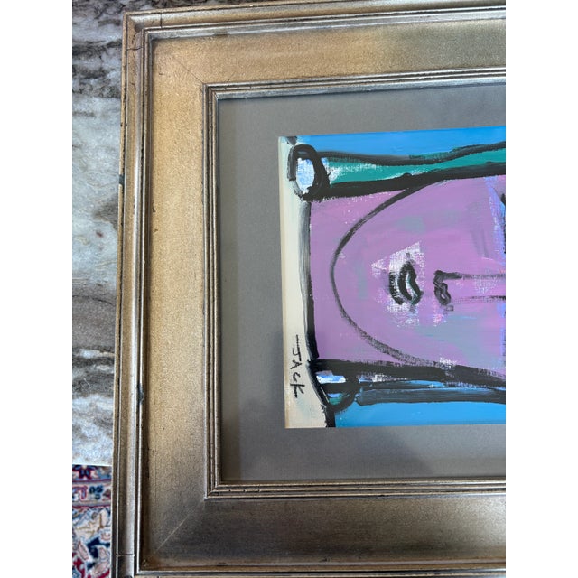 Wood Rebecca Jack Painting in Plein Air Frame For Sale - Image 7 of 8