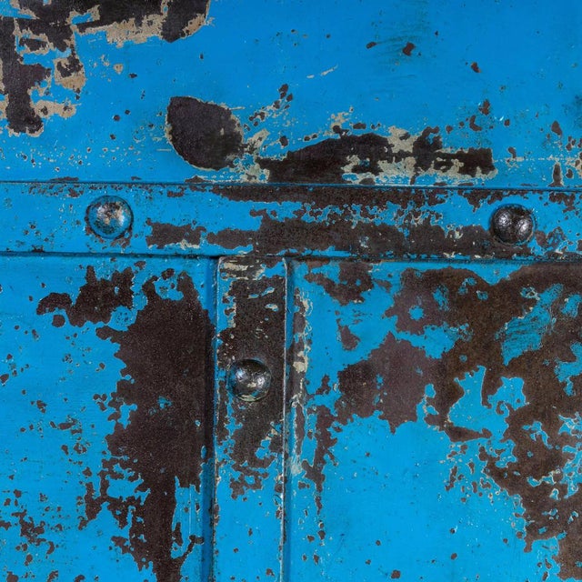 English Industrial Strong Locker, 1920s For Sale - Image 8 of 15