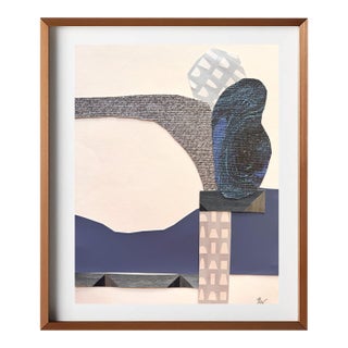 "Celestial Escapade 3" Original Mixed-Media Collage on Paper by Zac Woodiel For Sale