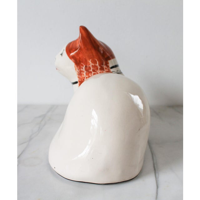 Ceramic English Pop-Art Porcelain Cat by Toni Davidson & Alan P. Smith For Sale - Image 7 of 12