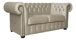 Chesterfield Two-Seater Sofa in Beige