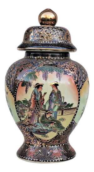 Chinese Hand-Painted Vase, 1960s