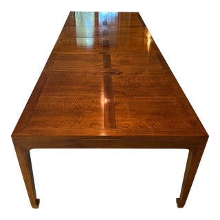 1950’s Michael Taylor for Baker Walnut Dining Table For Sale