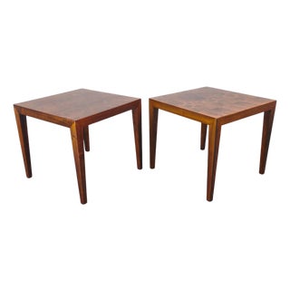 Rosewood Tables by Severin Hansen for Haslev, Denmark, 1960s, Set of 2 For Sale