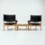 Black Mid-Century Modus Armchair, Table & Stool in Oak by Kristian Solmer Vedel for Soren Willadsen, Denmark, 1960s, Set of 4 For Sale - Image 8 of 18