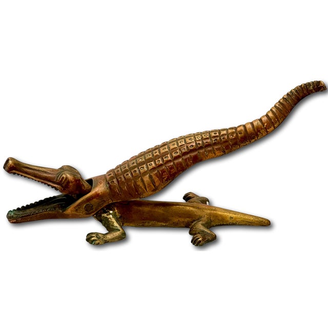 This Really is a Great Looking and Quite Unusual Antique Bronze Table Top Novelty Nut Cracker. Origin ? Possibly England....